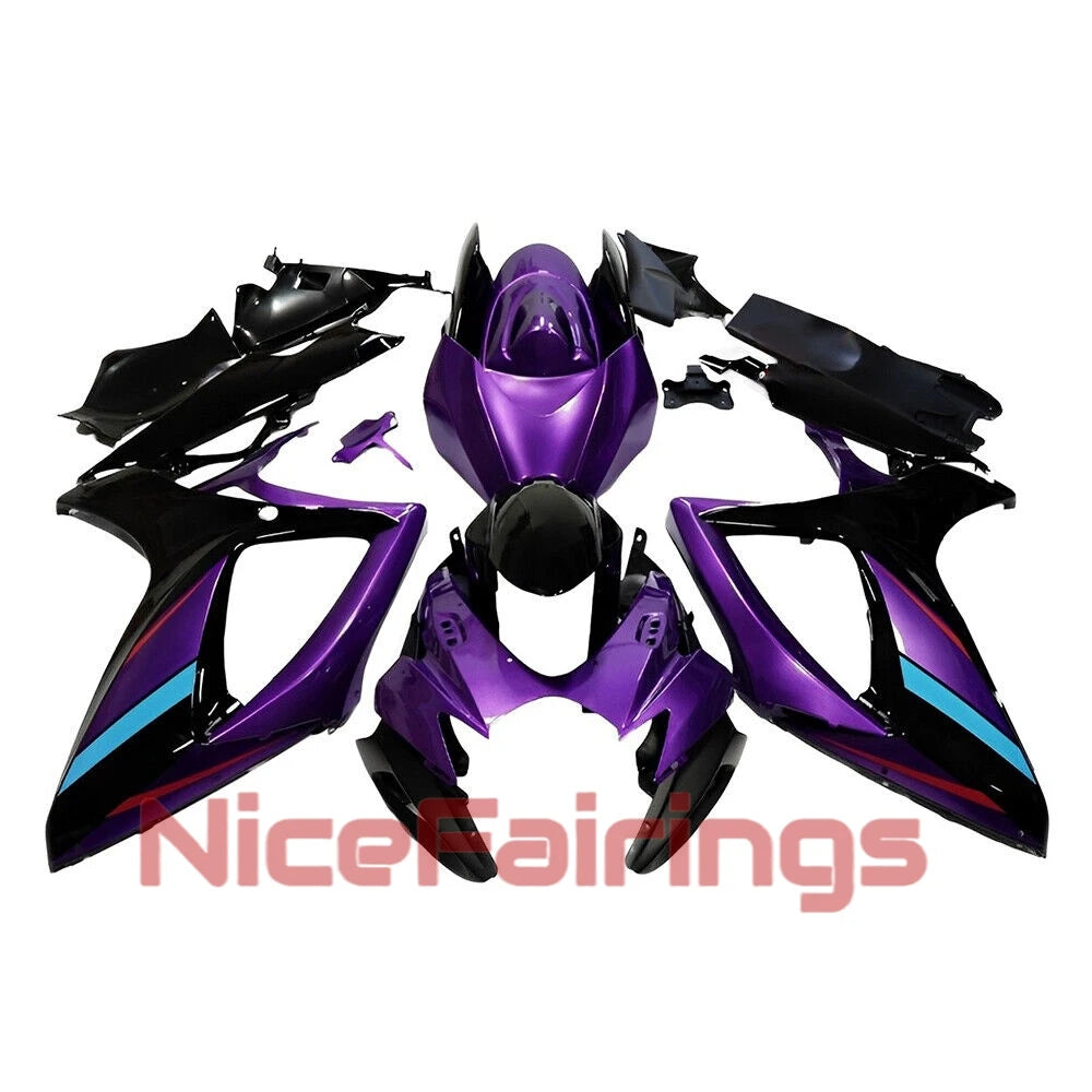 Motorcycle Fairings GSXR600 GSXR750 2006 2007 New Style Prime Injection Fairing Kit for GSXR 600 750 06 07