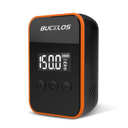BUCKLOS Bike Mini Electric Tire Inflator 150PSI Bike Mini Air Pump Presta/Schrader Valve Portable Bicycle Air Pump Cycling Tools