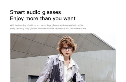 SENBONO Smart Glasses Bluetooth Call Volume Control Music Control Camera Control Built-in Microphone Sunglasses for Men Women