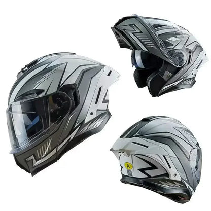 Flip up Motorcycle Helmet Full face Dual lens off-road Racing helmet Men Cascos para moto Motorbike Helmet DOT Approved For BMW