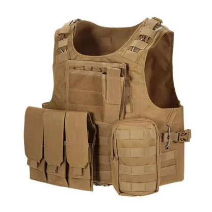 Nylon Tactical Vest Body Armor Hunting Carrier Accessories Men Combat MOLLE Camo Military Vest Outdoor CS Hunting
