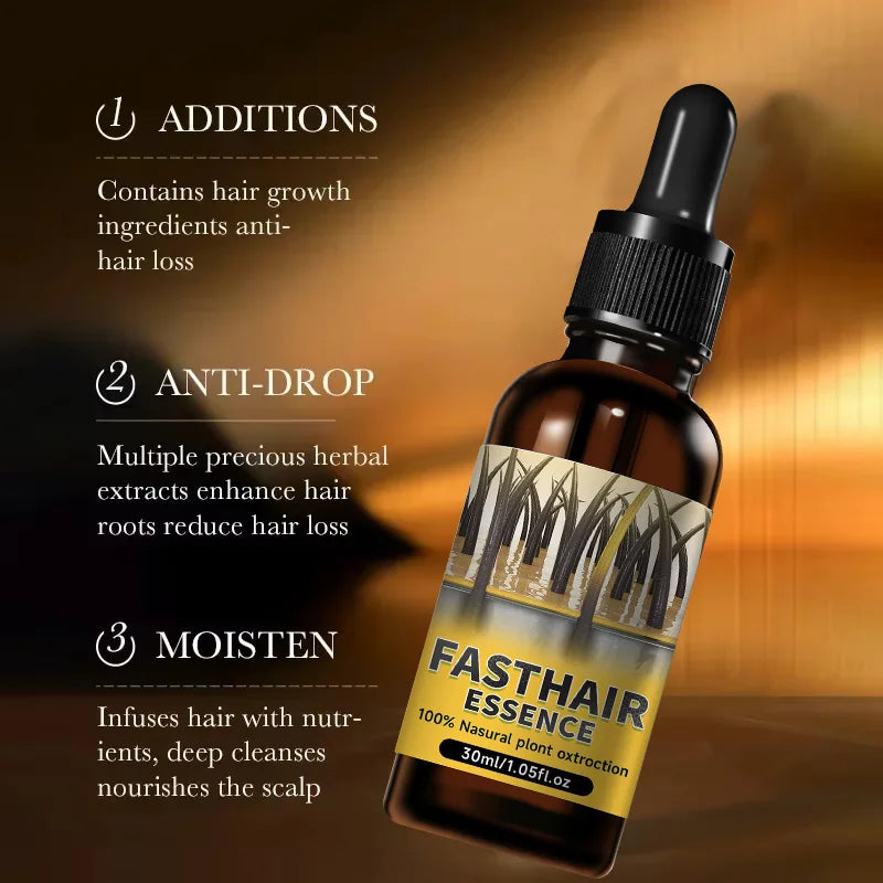Hair Growth Essential Oil | Anti Hair Loss Regrowth Treatment,Nourishes Scalp & Strengthens Hair, Lightweight Non-Greasy Formula