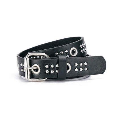 New Fashion New Bronze Bullet Belt Metal Belt Men And Women Punk Hardware Jeans Belt Y2K Belt Designer Belt Women's Belt