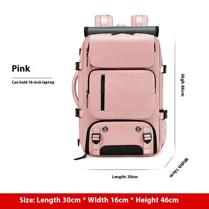 Large Travel Backpack Boardable Backpack USB Charging Waterproof Outdoor Travel Backpack Independent Shoe Compartment