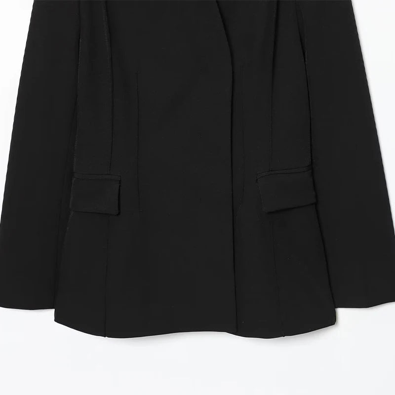 Elegant Solid Women's Blazer Trouser Suits Lapel Single-Breasted Wide Leg Pants Lady Set 2026 Spring 2 Pieces Set Women