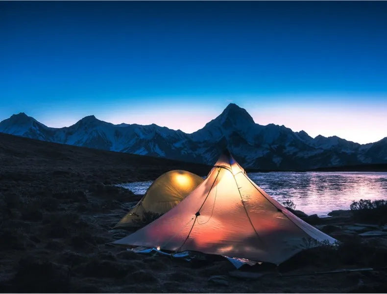 ASTA GEAR Fengyin2 Pyramid Tent Outdoor Ultralight 20D nylon Tent Camping Windproof Hiking Backpacking
