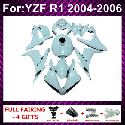 Motorcycle Fairing Kit ABS Plastic Body Injection Fairings Bodywork Bodykits For  R1 YZF1000 YZFR1 YZF-R1 2004 2005 2006
