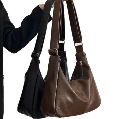 Fashion Soft PU Leather Tote Bags for Women Trend Female Simple Large High Capacity Shoulder Women Handbags Messenger Bags