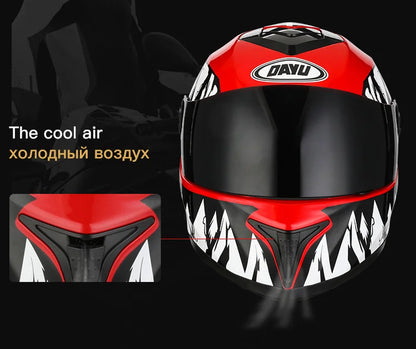 Motorbike Helmet  For Adults Motocross Helmets Casco Motorbike Helmet Full Face  Modular Dual Lens Double Visors