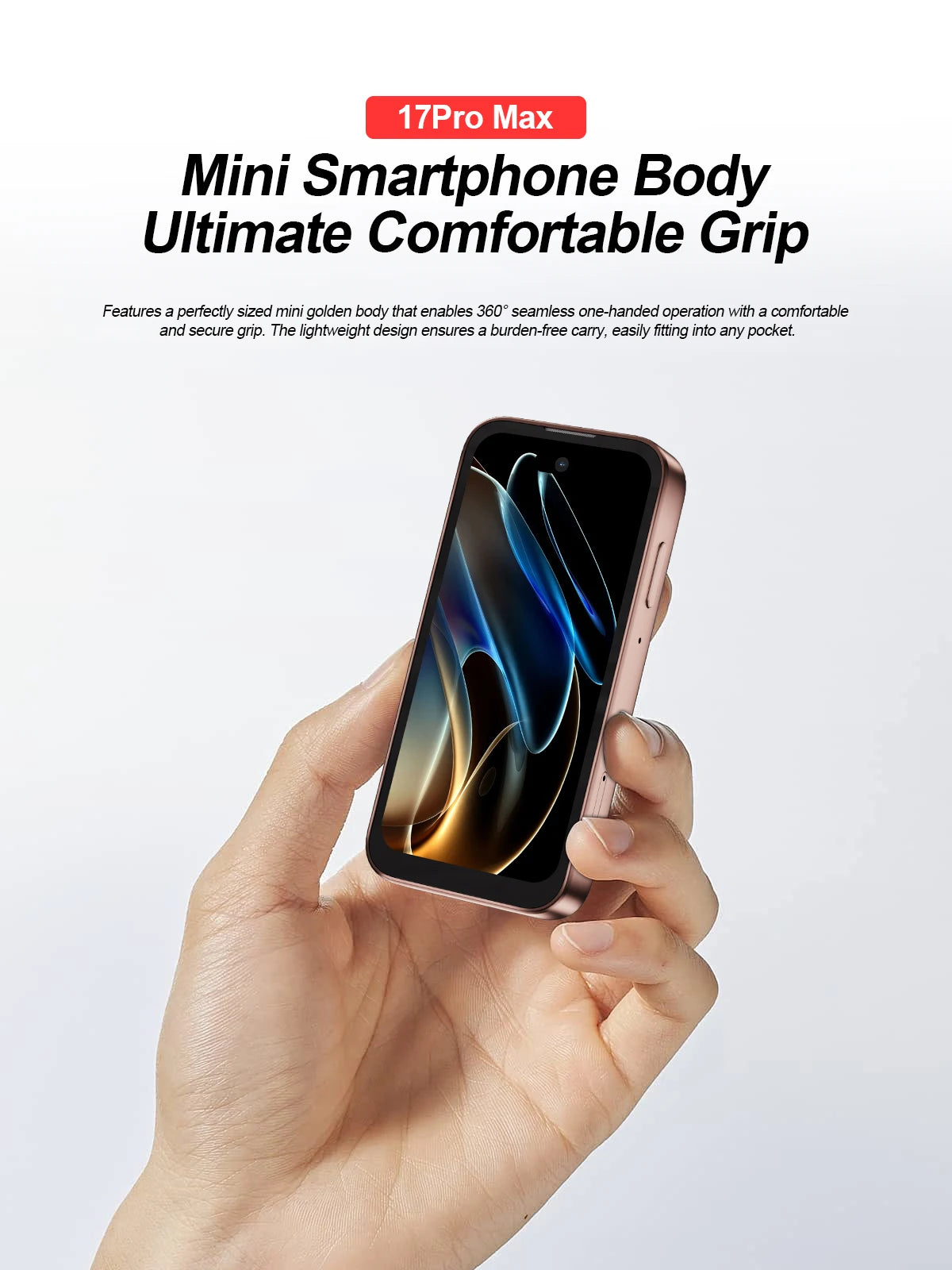 SERVO 17 PRO MAX mini Smartphone 3.75" Fullview Display 3G WCDMA Dual SIM Card GPS Face Unlock Android Small Smart Mobile Phones