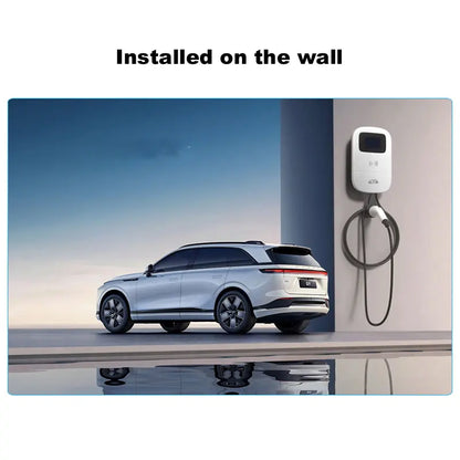JIGU SAE J1772 EV Charger Type 1 Wallbox Electric Vehicle Charging Station EVSE 7KW 32A 220V 1 Phase Car Charger With Screen