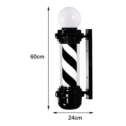 23.6 inch Barber Pole Light Classic Signs Barber Shop Open Sign for Outside