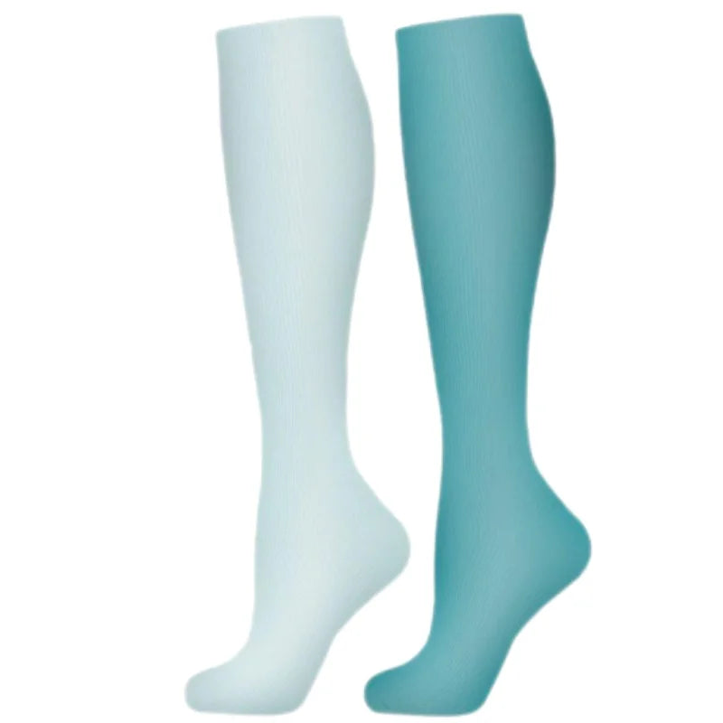2Pairs New Cat Compression Socks Knee High 20-30 Mmhg Fit Medical Edema Diabetes Varicose Veins Running Compression Sports Socks