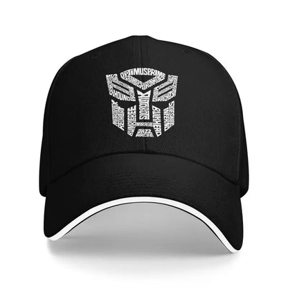 Transformer Autobots Film Print Baseball Cap Sandwich Hats Men Women Adjustable Snapback Caps Summer Sun Protection Hat