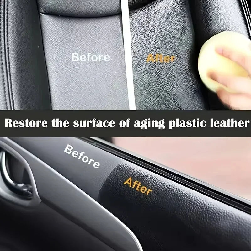 Car Interior Scratch Repair Cream - Car Scratch Repair | Tire Gloss Repair, Black Interior and Dashboard Plastic Surface Repair