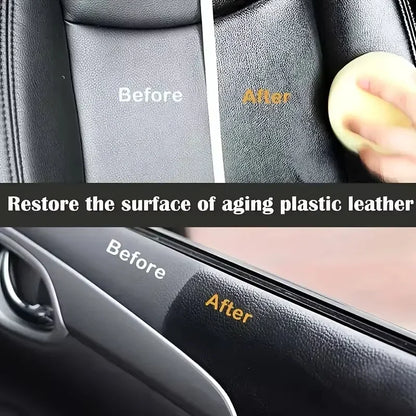 Car Interior Scratch Repair Cream - Car Scratch Repair | Tire Gloss Repair, Black Interior and Dashboard Plastic Surface Repair