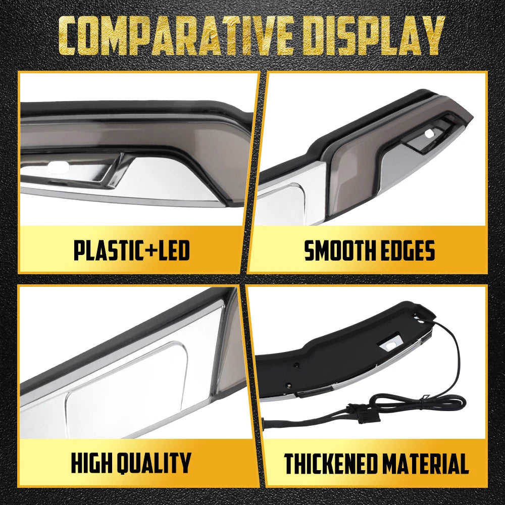 Motorcycle LED Windshield Trim Turn Signal Light For Harley Touring 2014-2025 Electra Street Glide Windscreen Running Side Lamp