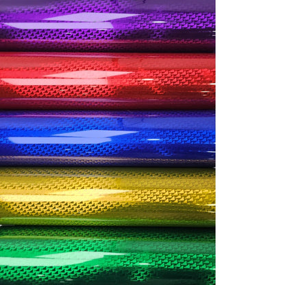 High Glossy Red Blue Green Purple Gold Aircraft Pattern Plated Carbon Fiber Sticker Car Body Films Wrap Vinyl Car Film Wrapping