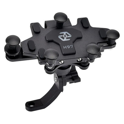 Motorcycle Phone Holder High Quality Alloy Motorcycle Electric Bike Mobile Phone Holder With Dampener Motos Navigation Bracket