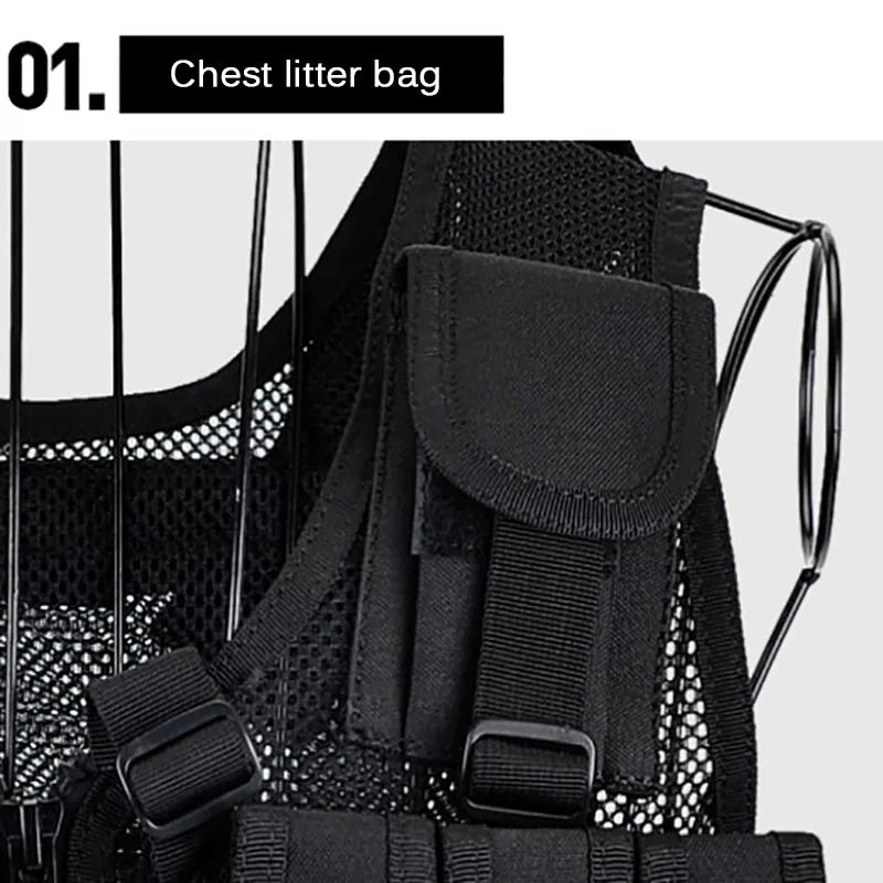 Multi-Pocket Swat Army Tactical Vest Jungle Combat Body Armor Vests Security Hunting Outdoor CS Game Airsoft Training Jacket