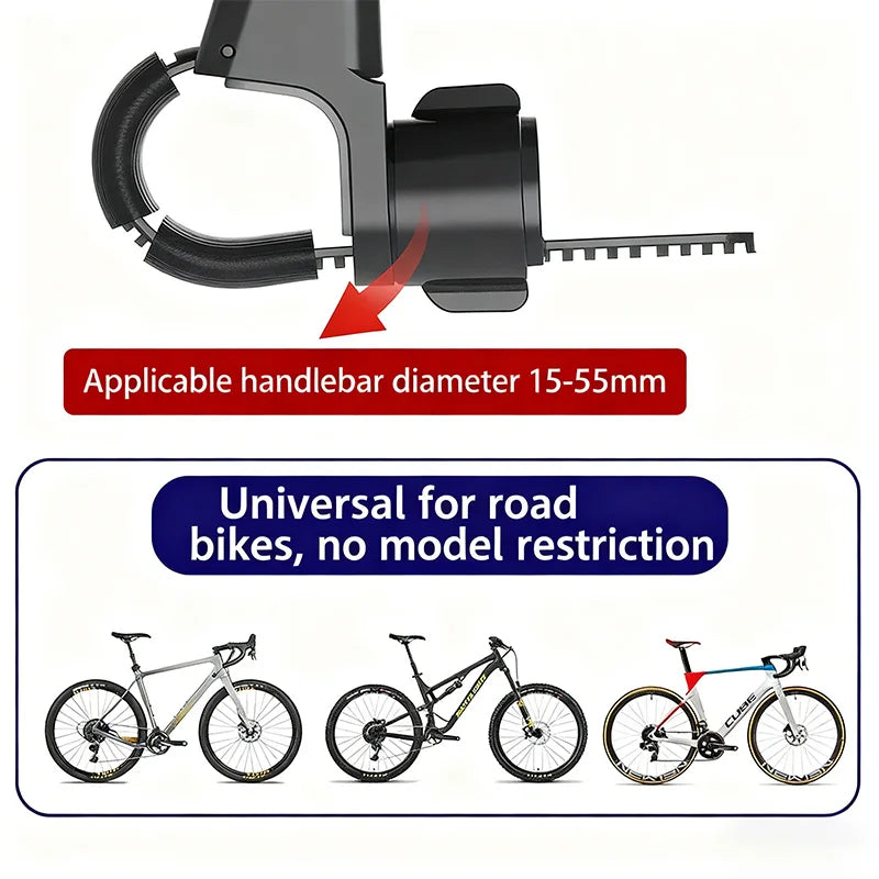 Shockproof  Motorcycle Phone Holder, Universal Bike Handlebar Mount for GPS Navigation, Compatible with E-Bike Mountain Bicycle