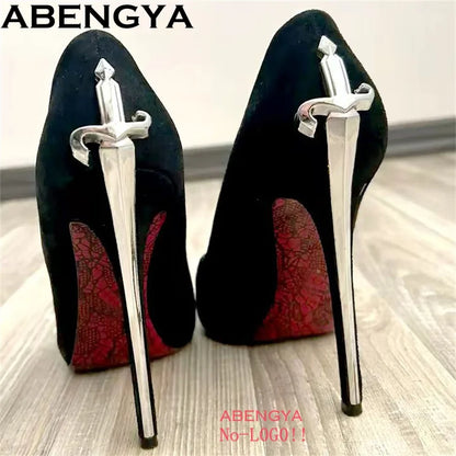 2025 Super High Heels Leather Sandals Women Open Toe High Heel Party Shoes Summer Ankle Strap Women's Gladiator Sandalias Mujer