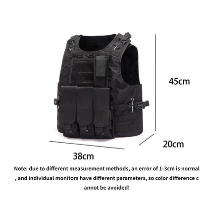 Nylon Tactical Vest Body Armor Hunting Carrier Accessories Men Combat MOLLE Camo Military Vest Outdoor CS Hunting