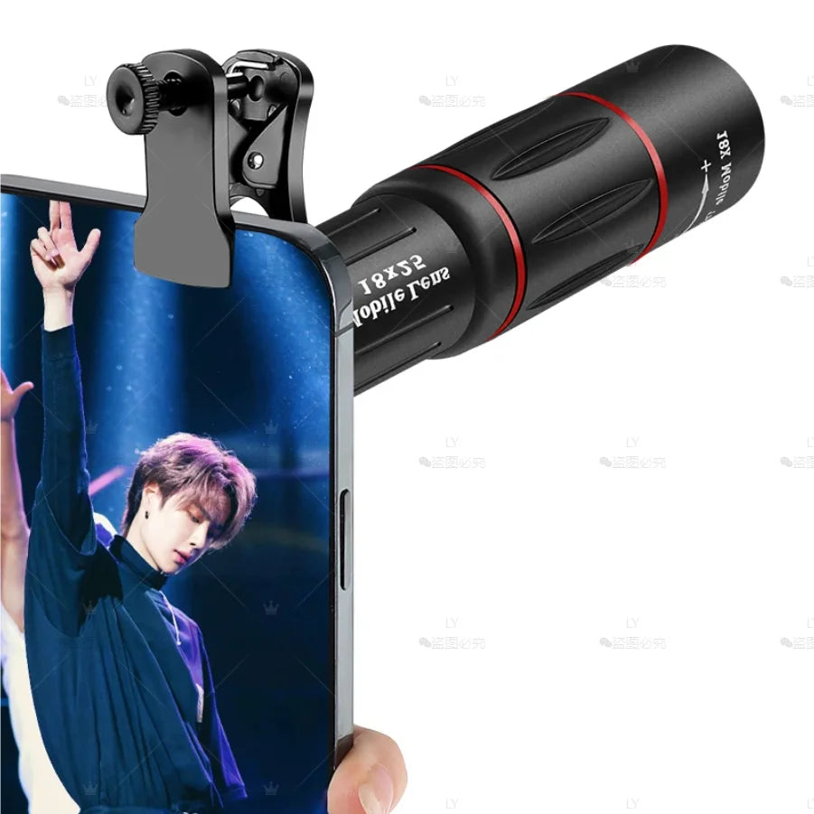 CAOX 18x25 Portable Outdoor High-Magnification Monocular Telescope, Low Light HD Telescope for Hiking, Concert, Photography