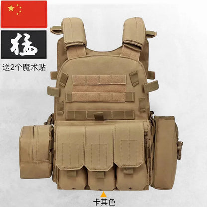 Nylon Tactical Vest Body Armor Hunting Carrier Airsoft Accessories CS Combat MOLLE Camo Military Army Vest for Outdoor Hunting