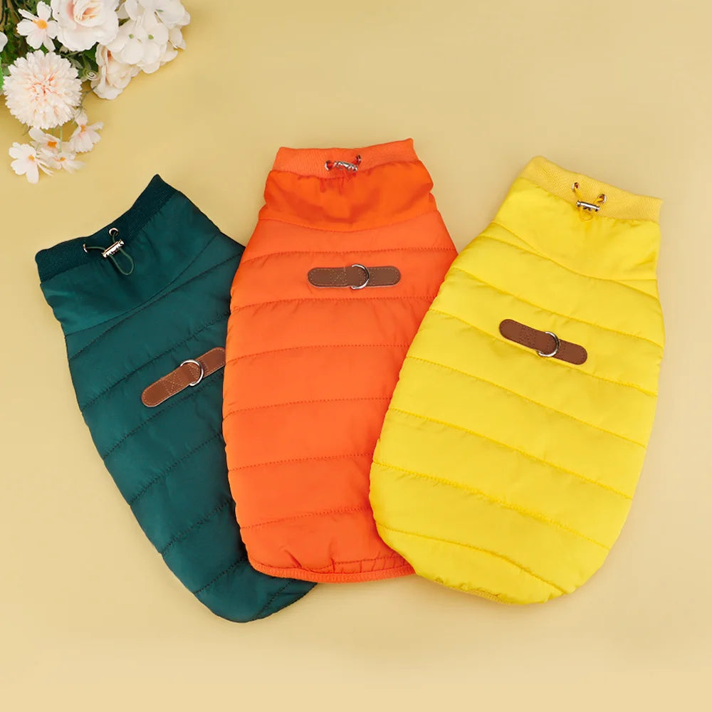 Warm Dog Clothes Thick Cotton Pet Clothing Soft Fur Padded Winter Dog Coat Jacket Clothes For Small Medium Dogs Cats Chihuahua