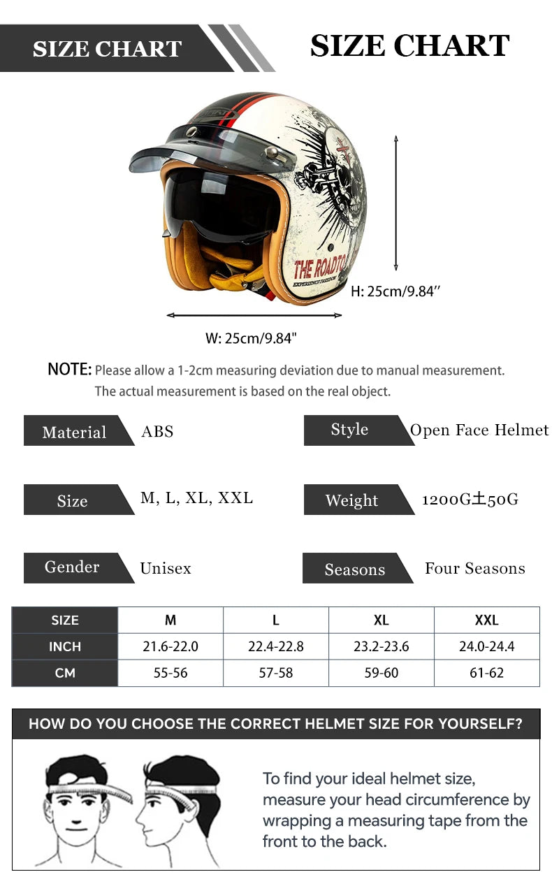 Jet Helmet Men Women Open Face Motorcycle Helmets DOT Approved Capacete De Moto ABS Material Moto Equipments ECE Certified
