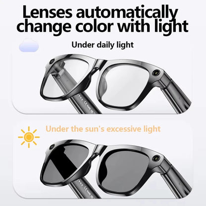 Xiaomi 8K AI Smart Glasses Multifunctional Camera Bluetooth Call Voice Assistant Music Player Translate Photochromic HD Glasses