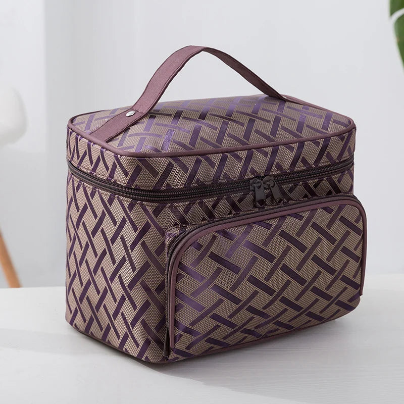 New Large Capacity Flower Cosmetic Bag Zipper Cosmetic Box Storage Organizers Travel Toiletry Makeup Bag SZL8061