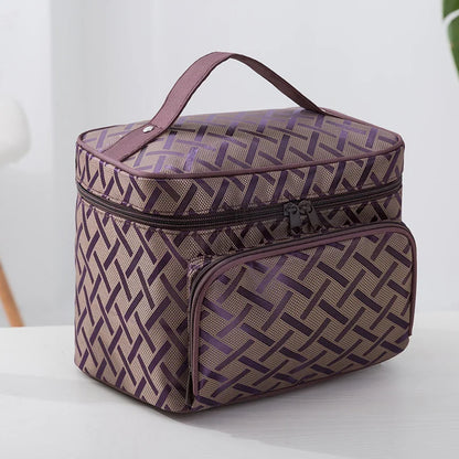 New Large Capacity Flower Cosmetic Bag Zipper Cosmetic Box Storage Organizers Travel Toiletry Makeup Bag SZL8061
