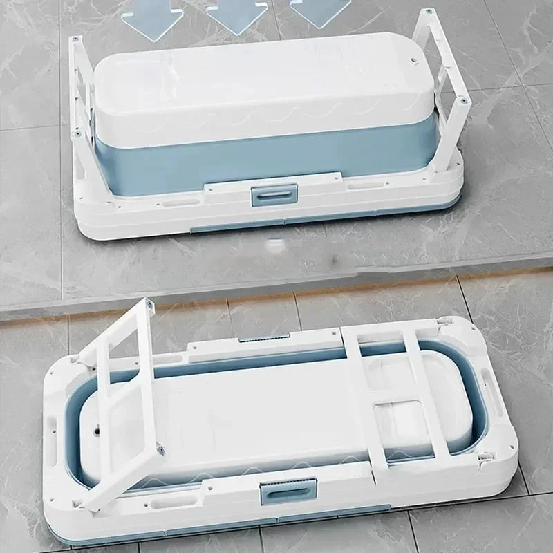 Portable Folding Bathtub for Adults hot Bath Spa Plastic Bathtubs Children Swimming pool Bucket Sauna Lid Cover House Bath Tub