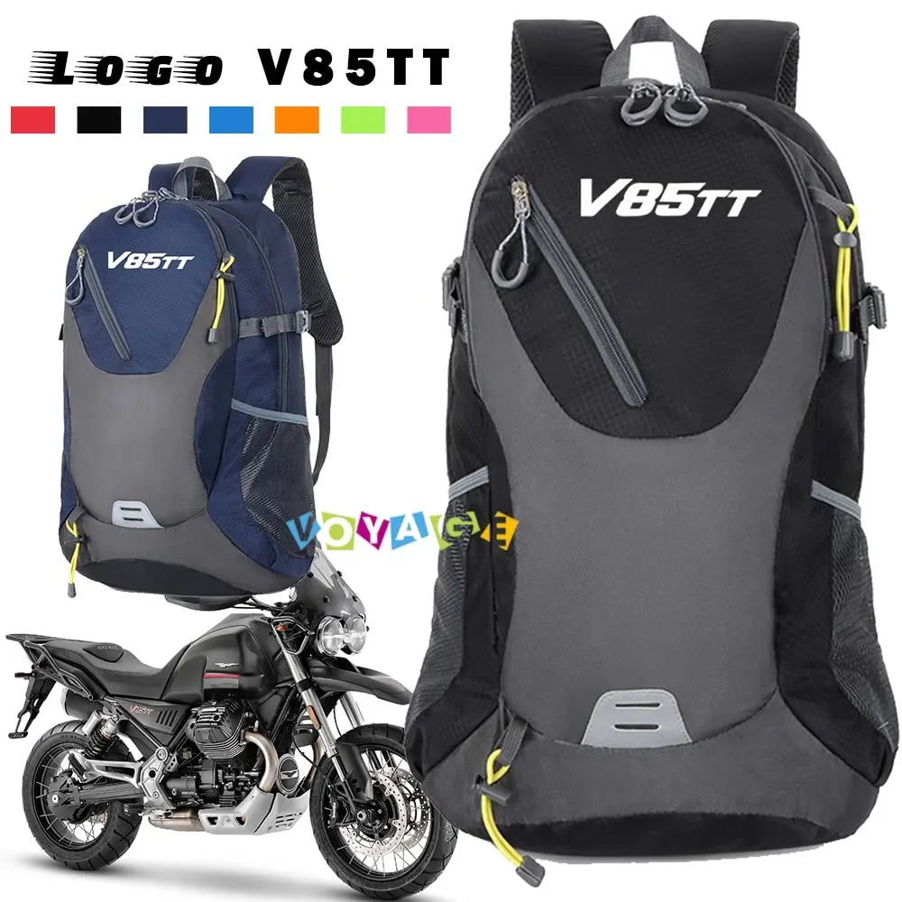 For MOTO GUZZI V85TT Men's and Women's Large Capacity Travel Backpack Motorcycle Accessories Outdoor Sports Mountaineering Bag