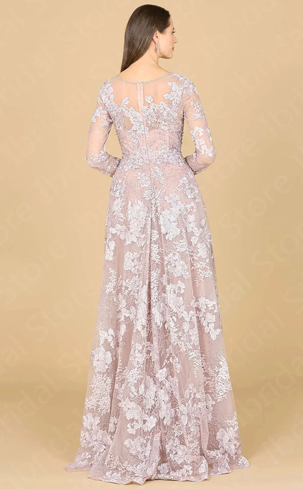 Vintage Dark Teal Mother Gowns for Wedding Women 2024 Lace Mother of the Groom Dress Long Sleeves Wedding Party Dresses Pink