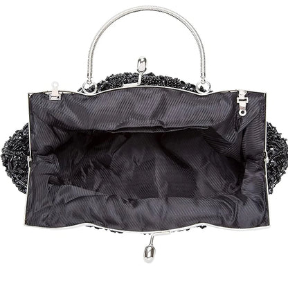 Fashion Retro Women Evening Bags Beaded Ladies Clutch Purse Shoulder Chain Wedding Party Women's Handbag Purses and Handbags