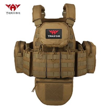 YAKEDA   The eight-piece hunting vest has multiple storage bags and is suitable for hunting training and other scenarios