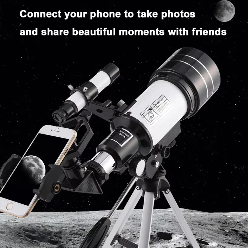 Professional Astronomical Telescope F30070 High Magnification Bak4 Prism HD For Moon Watching Stargazing Bird Watching