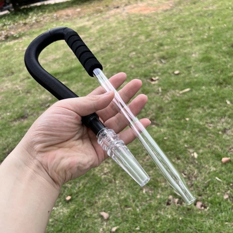 Glass Handle Shisha Hookah Acrylic Hose Mouth Tips for Chicha Lounge Party Club