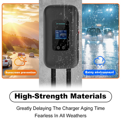 IPENGEN Type2 EV Charger Station 32A 7KW Charging Station 11KW 22KW 3Phase IEC 62196-2 EVSE Wallbox Smart Wireless APP Control