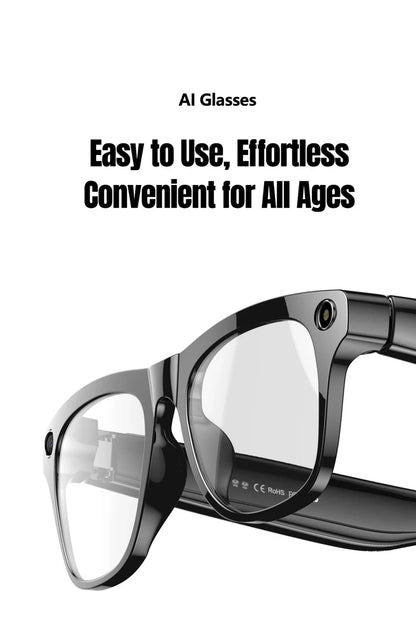 VIVO 6K HD AI Smart Glasses Photochromic Multifunction Bluetooth Calling Voice Assistant Music Player Translate Camera 2026 HOT