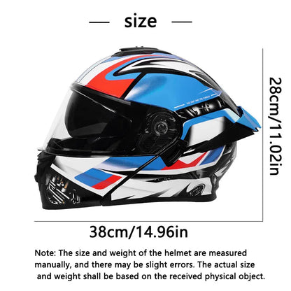 Personalized off-road motorcycle helmet with stylish dual lenses for both genders, DOT-certified and ABS material