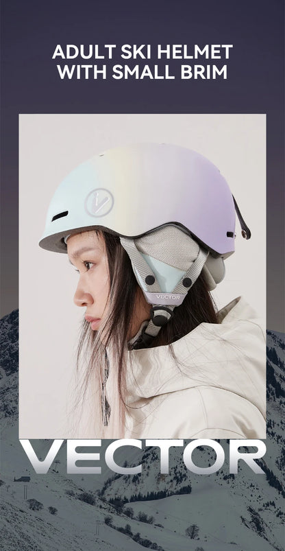 VECTOR Ski Helmet Safety Integrally-Molded Snowboard Helmet Motorcycle RemovableSkiing Snow Husband Men Women Child Kids