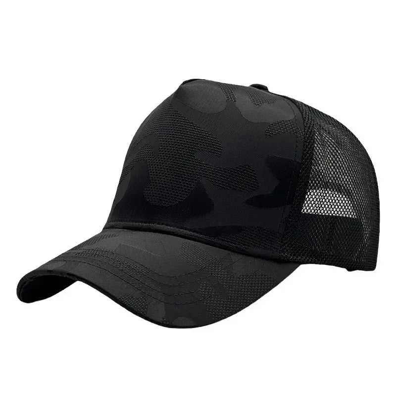Summer Quick Drying Deeper Baseball Caps for men  Camouflage Big Size Mesh Breathable Dad Hat  Plus Size 65cm  Snapback Caps