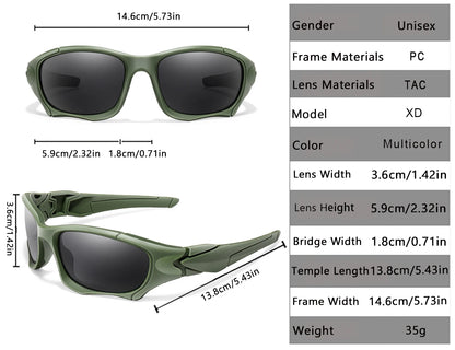 Polarized Sunglasses for Men Women Classic Camouflage Shades with UV Protection for Outdoor Driving Cycling Hiking Fishing