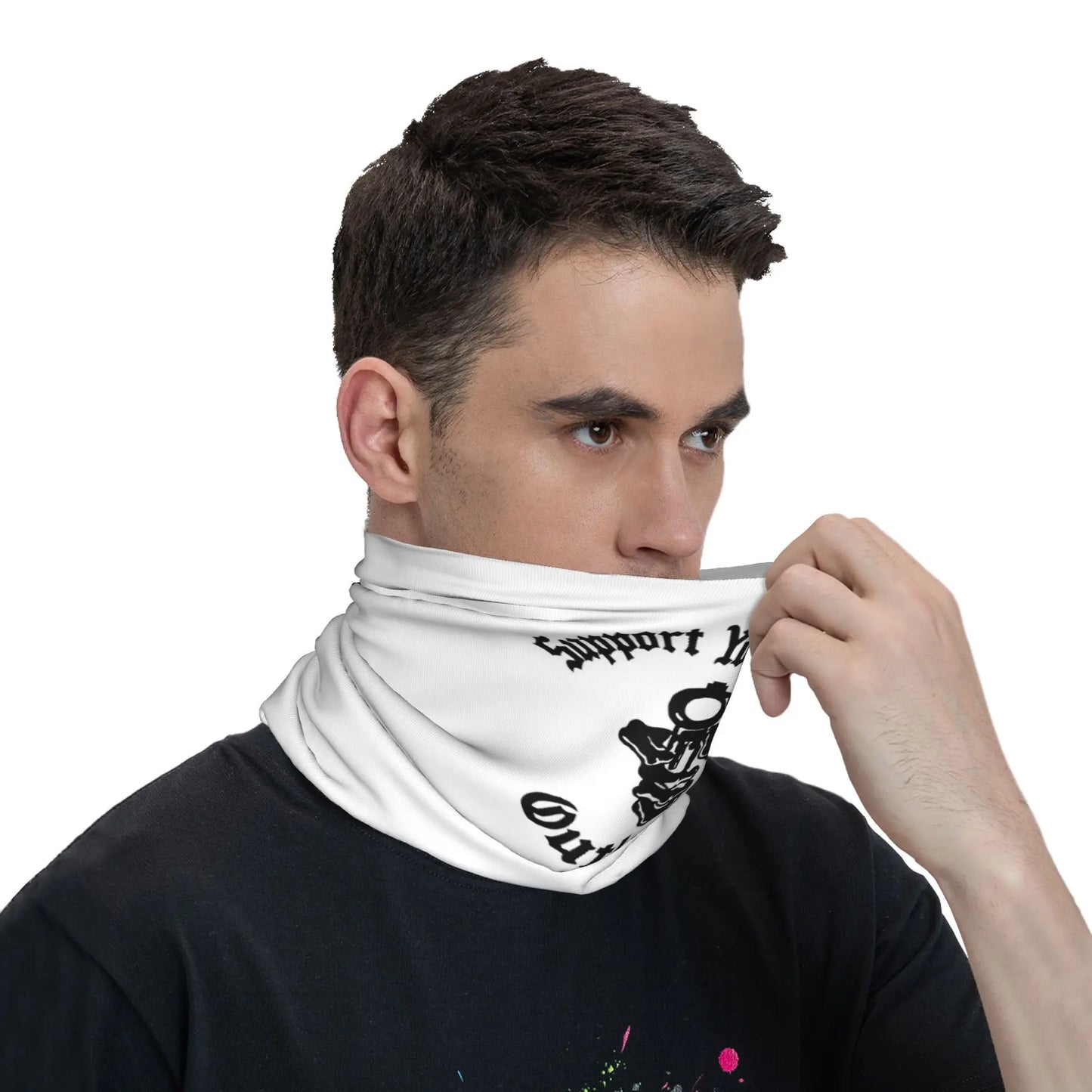 Outlaws Mc Support Bandana Neck Gaiter Printed Wrap Mask Scarf Warm Headwear Outdoor Sports For Men Women Adult All Season