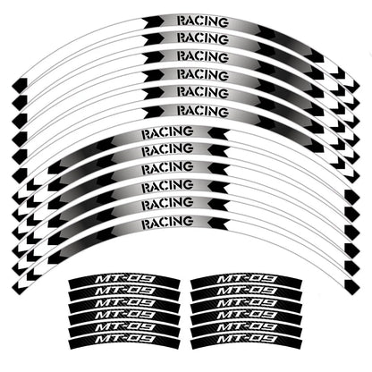 For MT-09 MT09 MT 09 Motorcycle Reflective Wheel Sticker Racing Rim Stripe Tape Decal Waterproof  Accessories