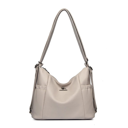 High Quality Soft Pu Leather Shoulder Bags for Women Women Bags Luxury Designer Multifunction Travel BackPack Commuter Handbags